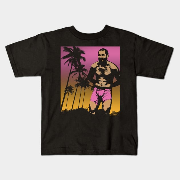 Jorge Masvidal South Beach Graphic Kids T-Shirt by dopelope